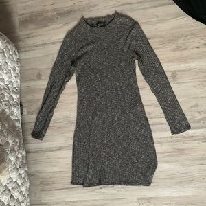 Gray boohoo Dress with Slit